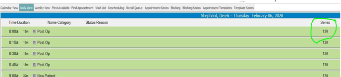 Expanding the Scheduler Series number